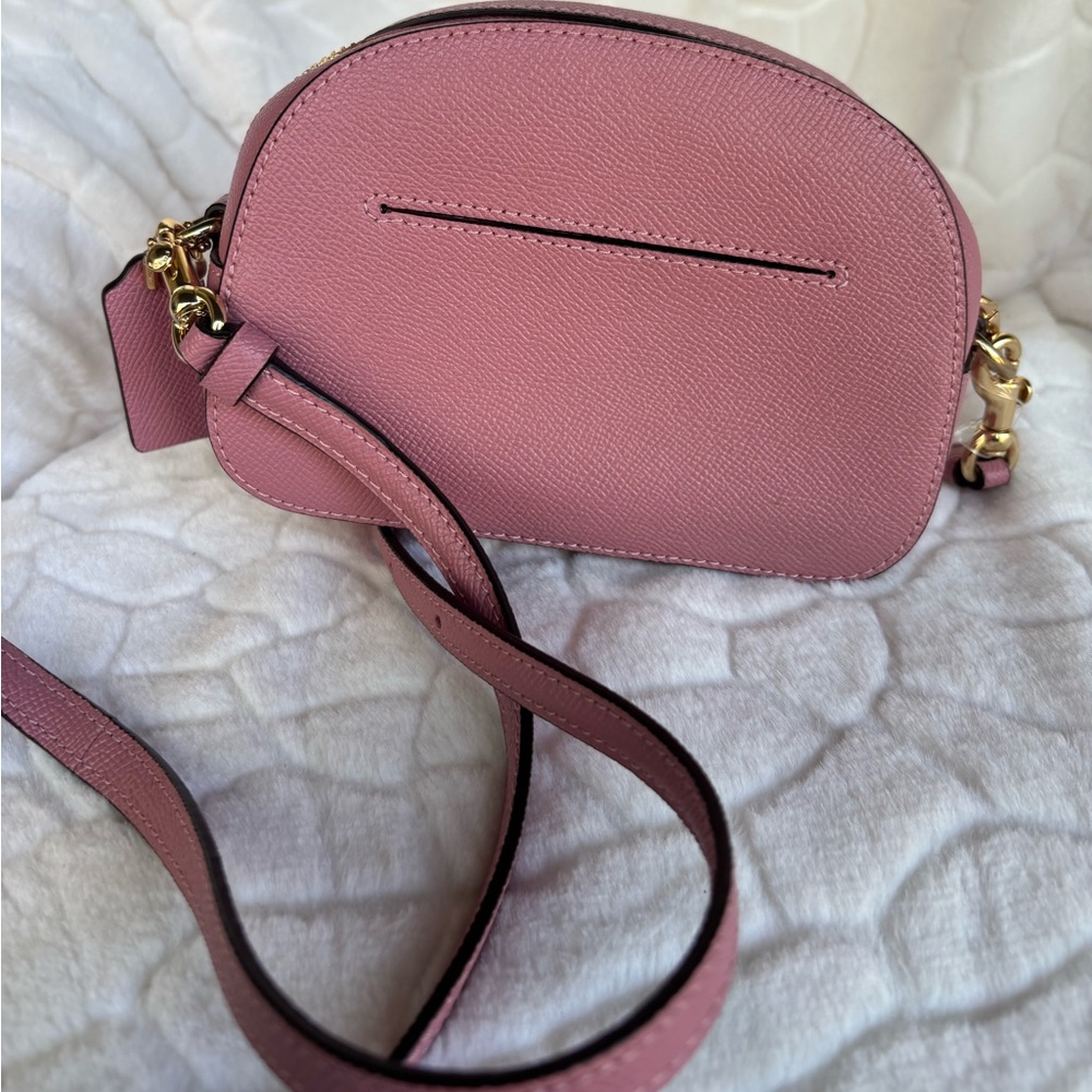 Coach Mini Jamie Camera Bag in Refined Pebble Leather - True Pink / Like New - Picture 8 of 13
